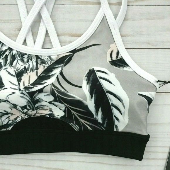 Kyodan Racer Back Sports Bra Floral 93 - Picture 2 of 3